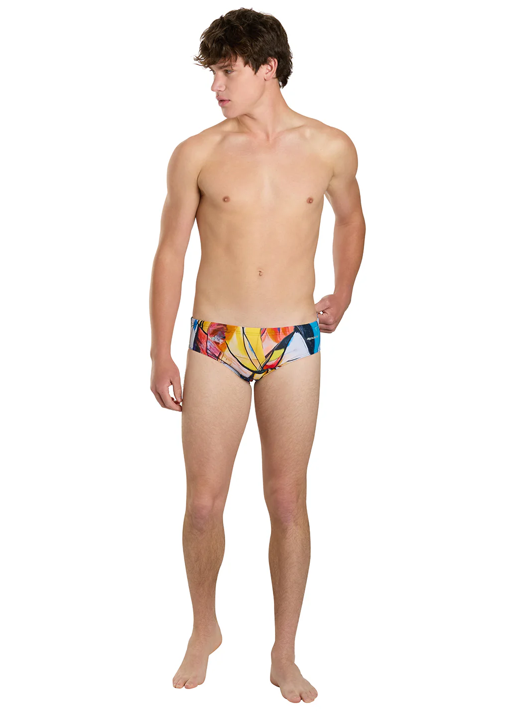 Sporti Abstract Composition Brief Swimsuit (26-40) - Image 6