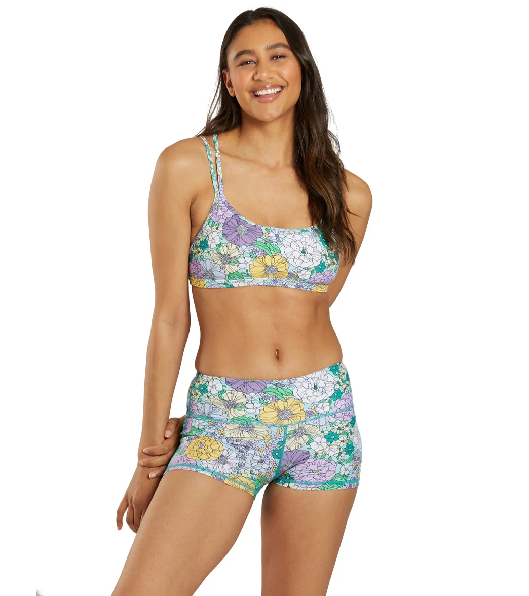 Sporti Active Bondi Floral Double Cross Workout Bikini Top - Image 5