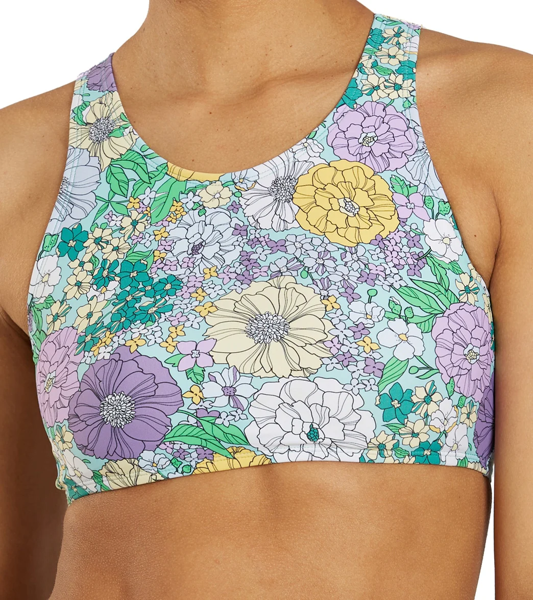 Sporti Active Bondi Floral High Neck Crop Bikini Top - Image 6