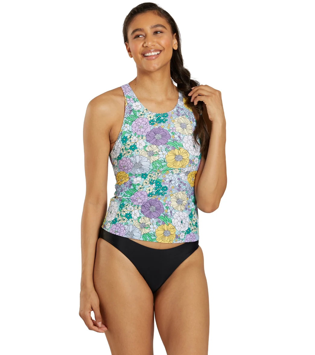 Sporti Active Bondi Floral High Neck Tankini Top - Image 5