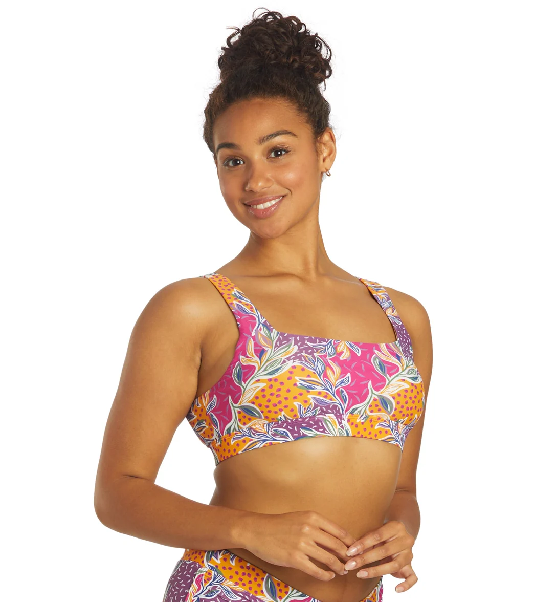 Sporti Active Floral Patchwork Scoop Back Bikini Top - Image 6
