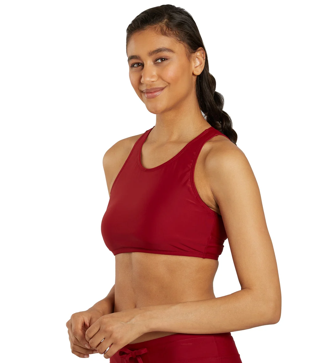 Sporti Active High Neck Crop Bikini Top - Image 9