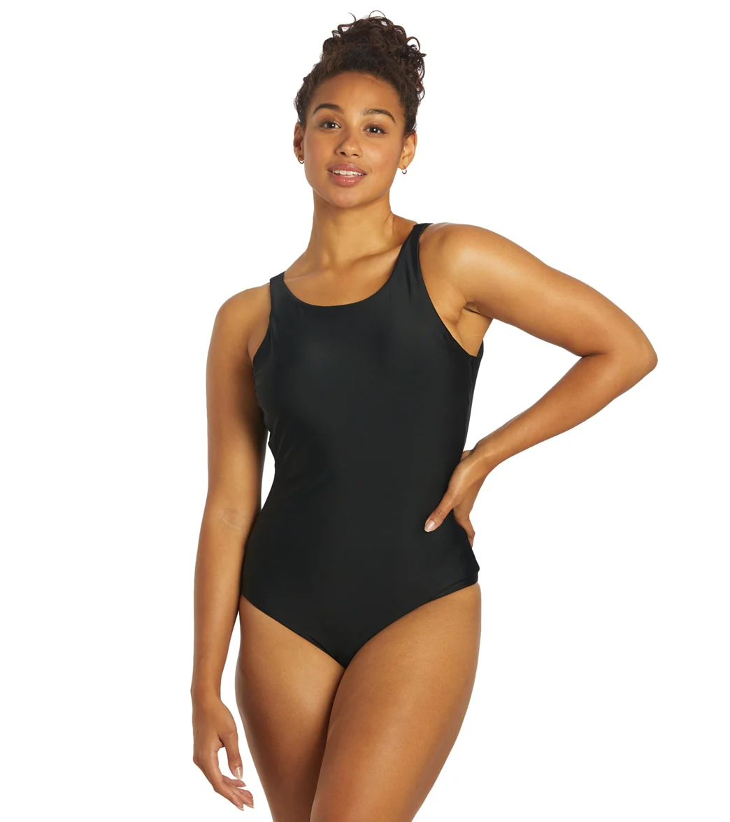 Sporti Active High Neck Tie Back One Piece Swimsuit - Image 13