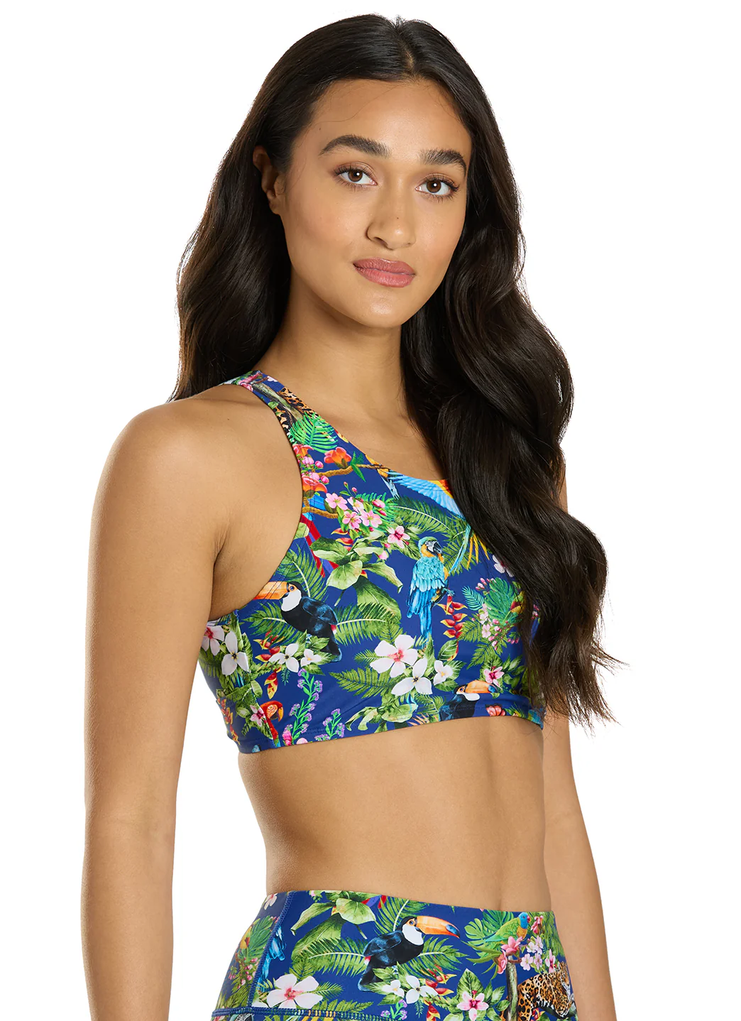 Sporti Active Tropical Oasis High Neck Crop Bikini Top - Image 4