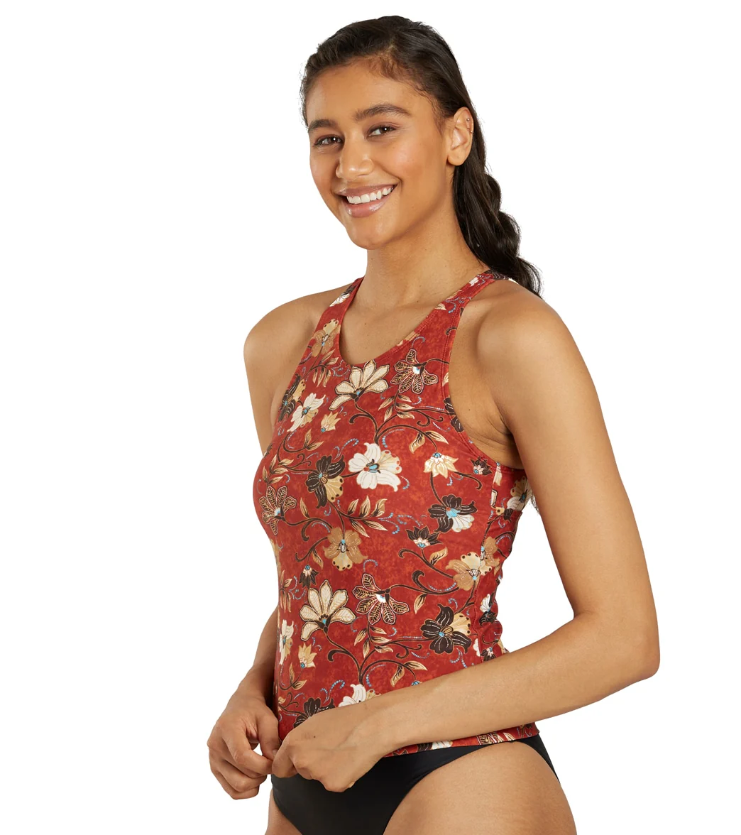 Sporti Active Vintage Bali High Neck Tankini Top - Image 2