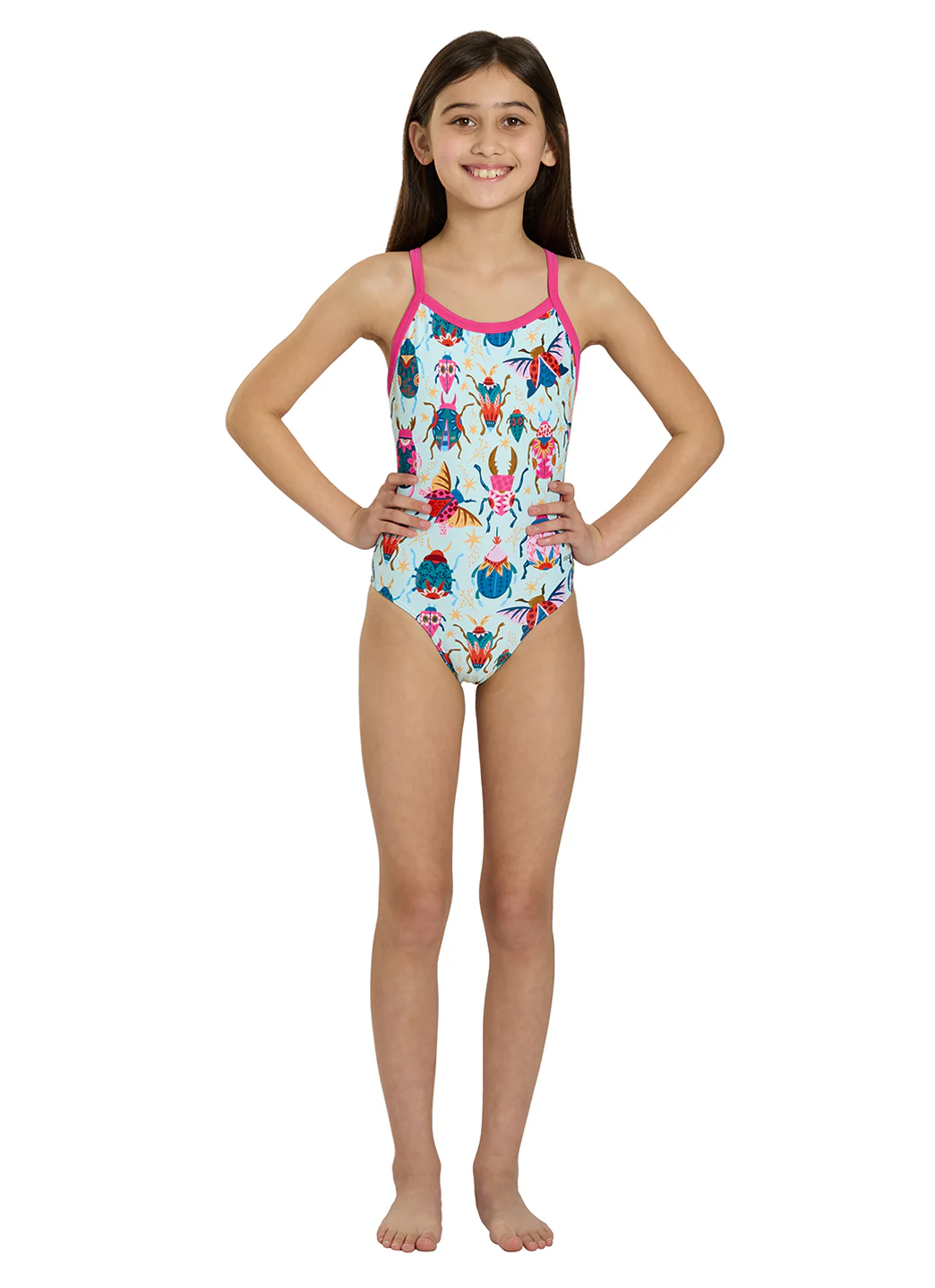 Sporti Beetle Brights Thin Strap One Piece Swimsuit Youth (22-28) - Image 5