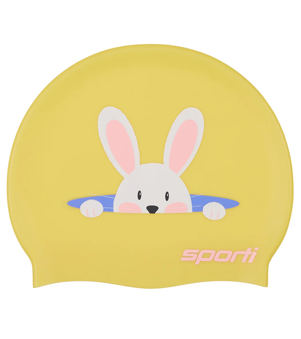 Sporti Bunny Surprise Silicone Swim Cap - Image 5