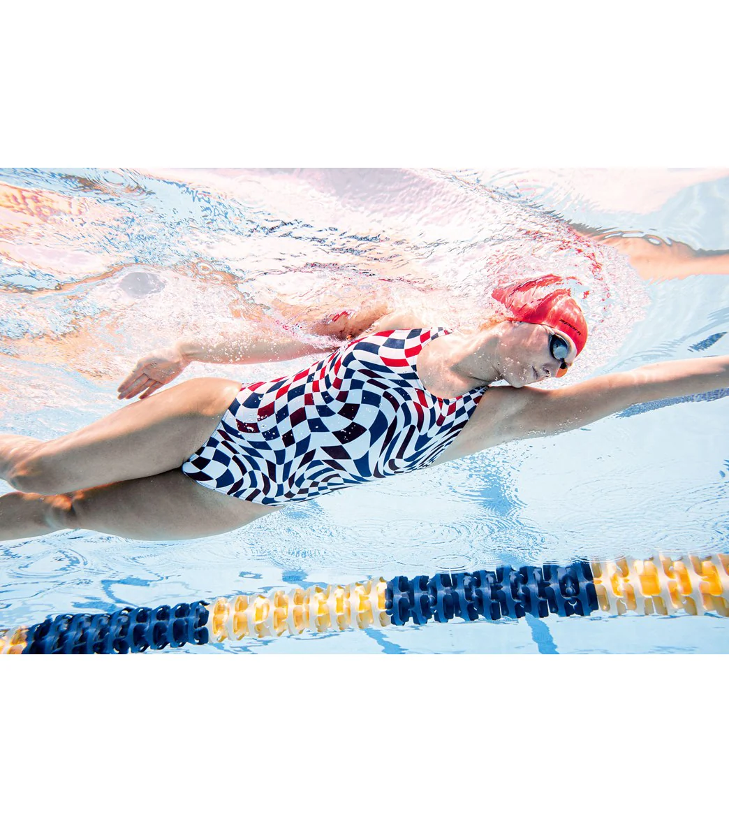 Sporti Checkmate Wide Strap One Piece Swimsuit (22-40) - Image 22