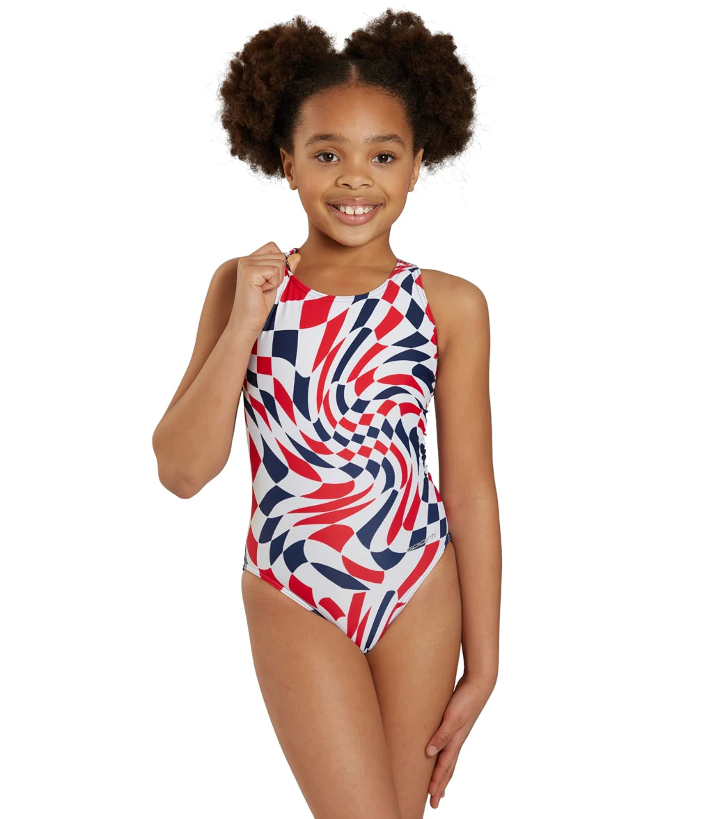 Sporti Checkmate Wide Strap One Piece Swimsuit (22-40) - Image 25