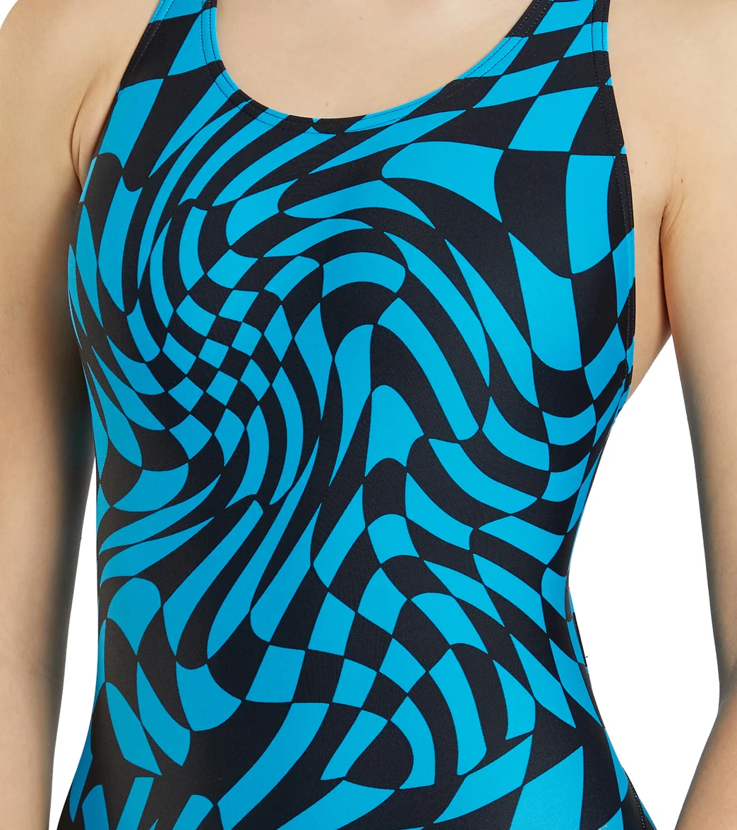 Sporti Checkmate Wide Strap One Piece Swimsuit (22-40) - Image 5