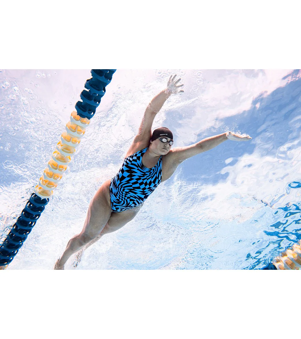 Sporti Checkmate Wide Strap One Piece Swimsuit (22-40) - Image 9