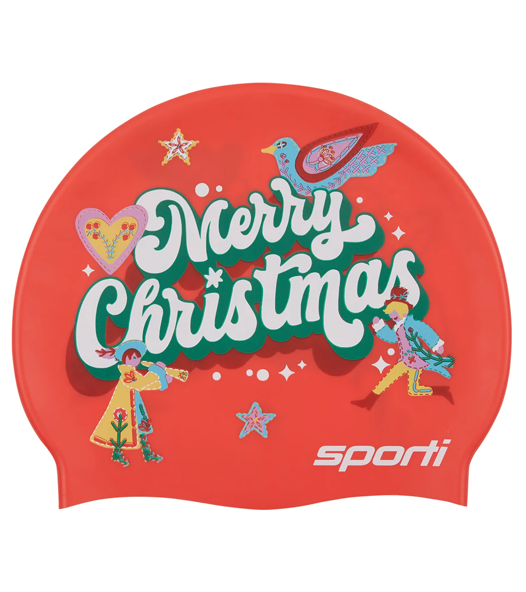 Sporti Christmas Countdown Silicone Swim Cap - Image 8