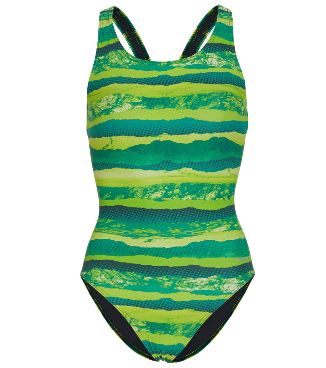 Sporti Deep Wide Strap One Piece Swimsuit Youth (22-28) - Image 16