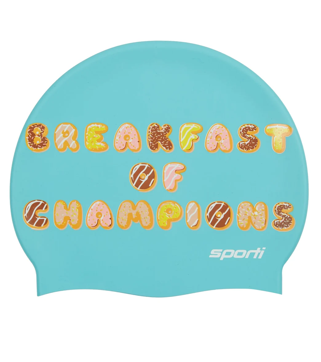 Sporti Donut Dreams Silicone Swim Cap - Image 6