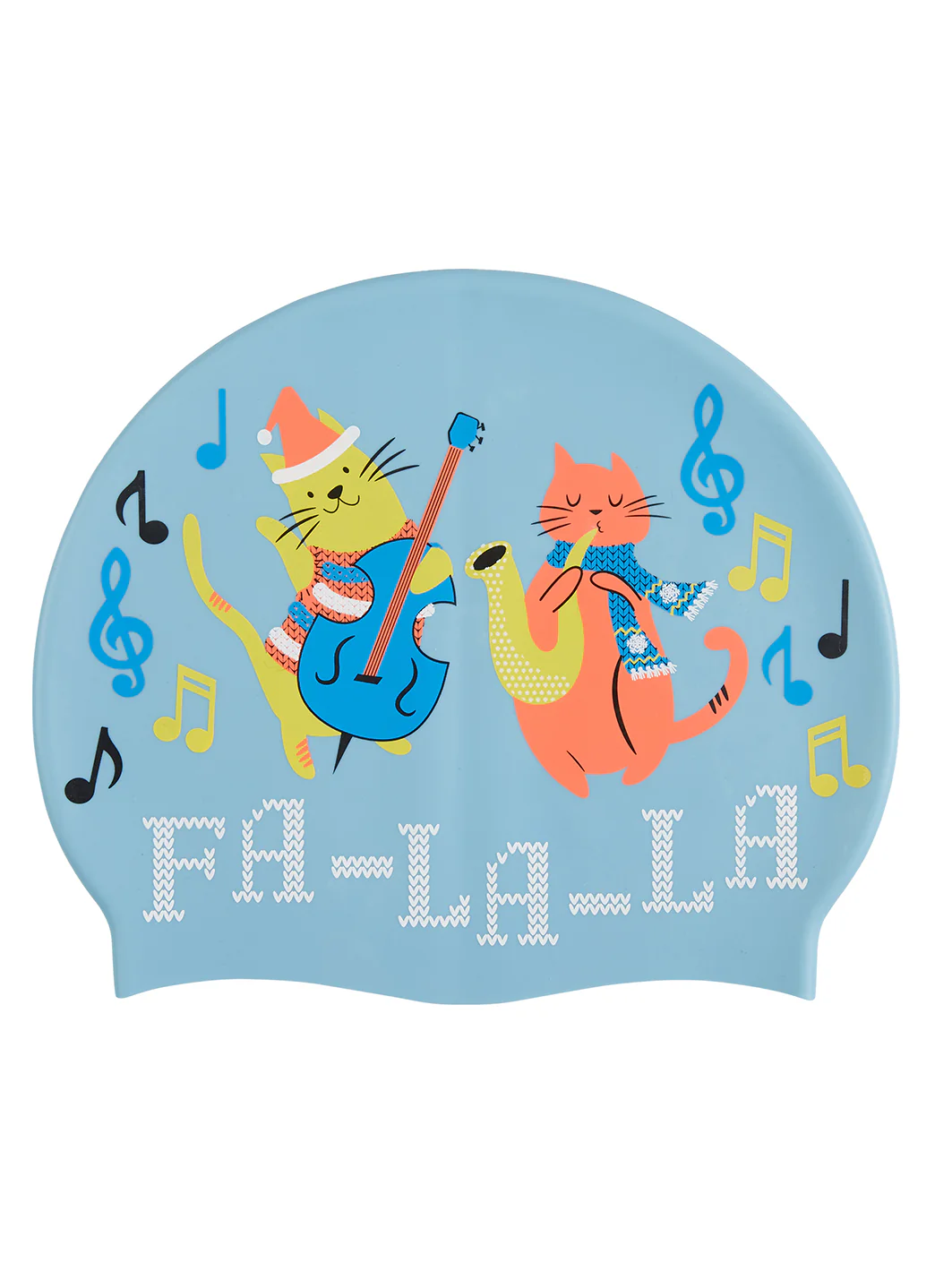 Sporti Fa-La-La-La-Paws Silicone Swim Cap - Image 3