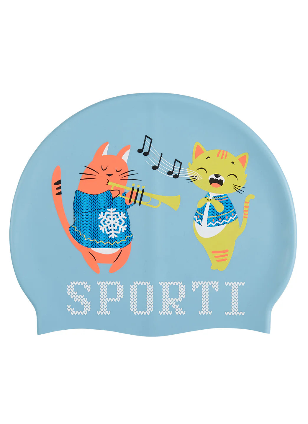 Sporti Fa-La-La-La-Paws Silicone Swim Cap - Image 6