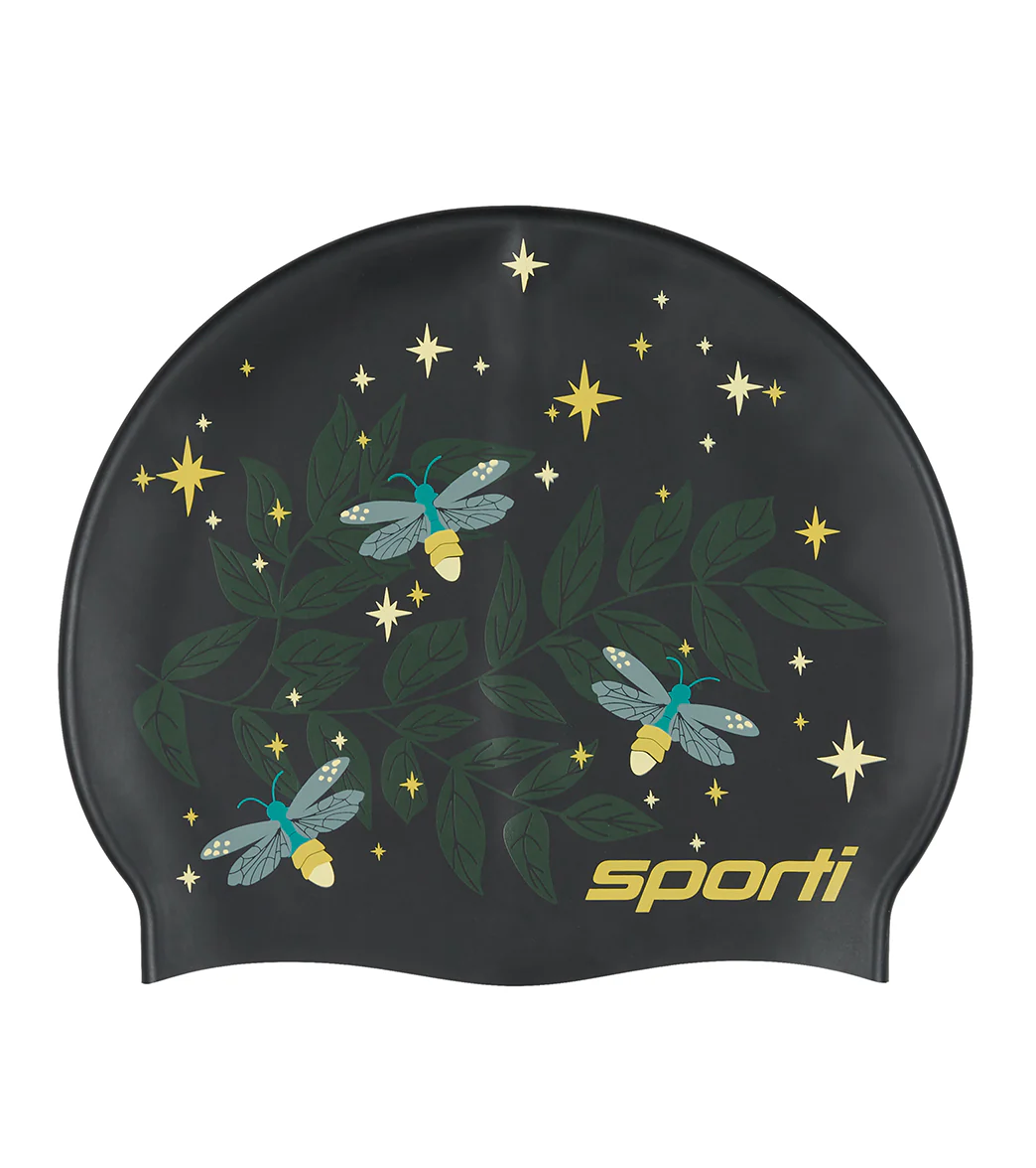 Sporti Firefly Lane Silicone Swim Cap - Image 5