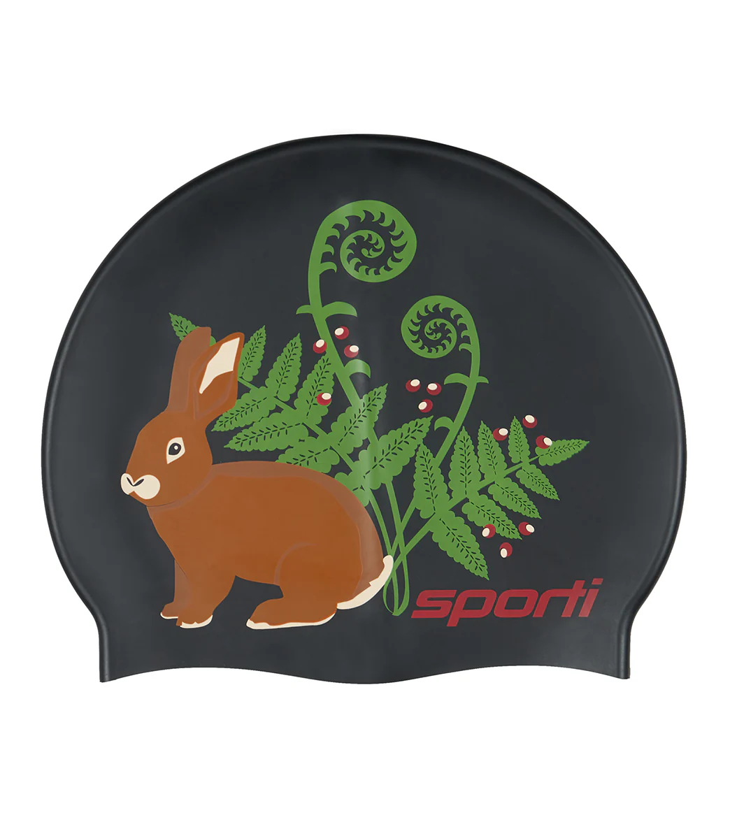 Sporti Forest Friends Silicone Swim Cap - Image 3