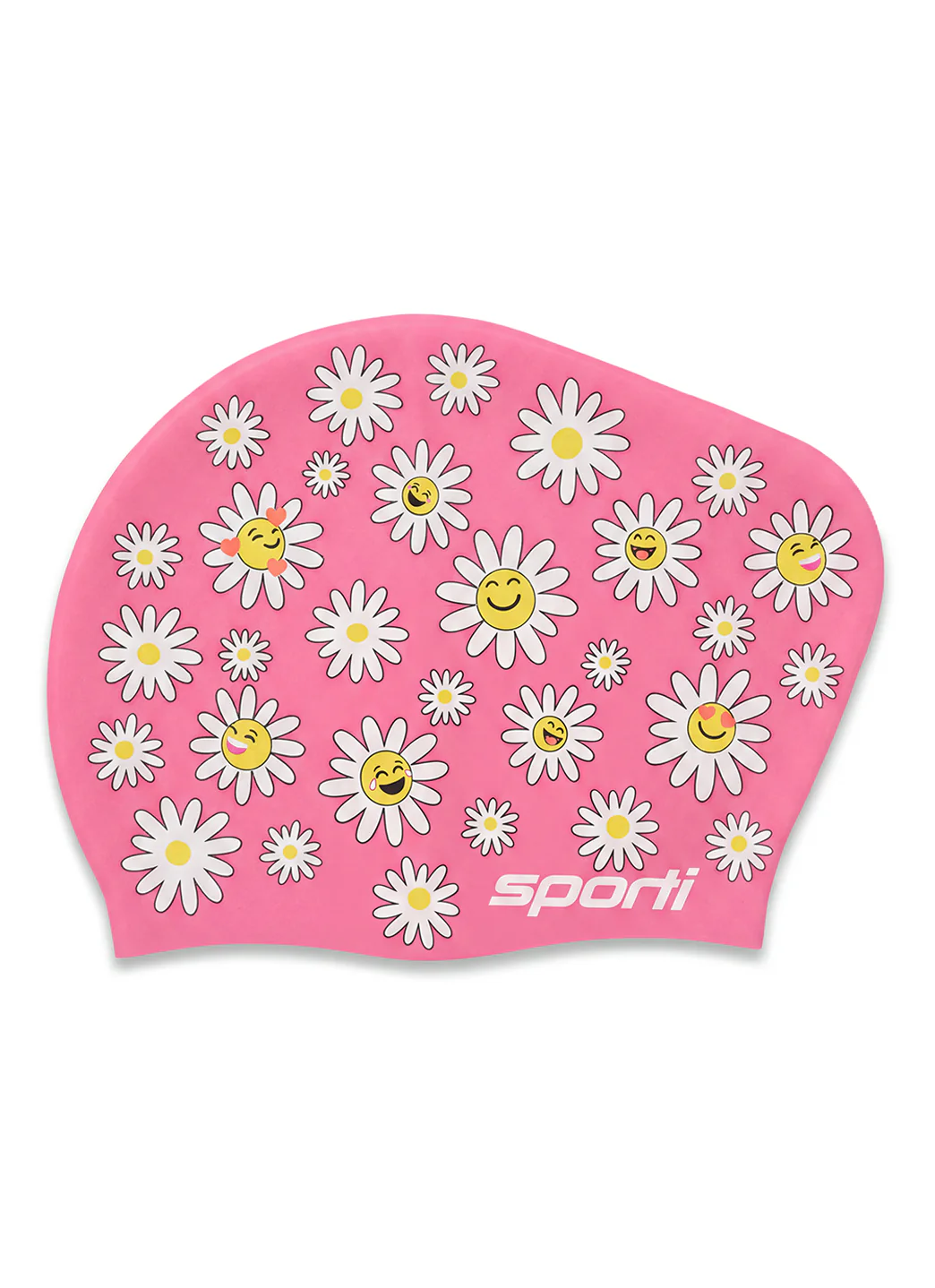 Sporti Giggle Garden Long Hair Bun Silicone Swim Cap - Image 2