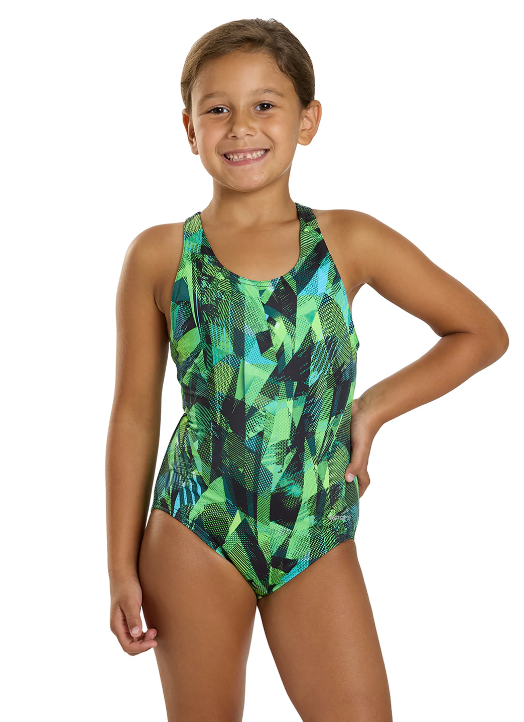 Sporti Girl's Catalyst Racer Back One Piece Swimsuit (Toddler, Little Kid, Big Kid) - Image 2