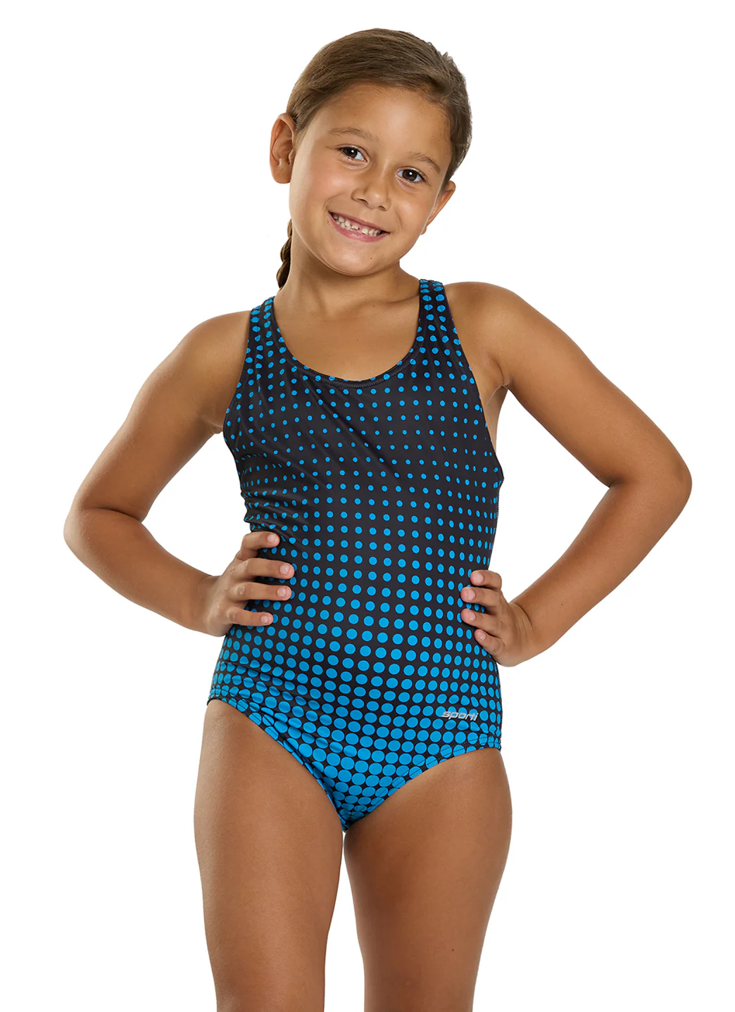 Sporti Girl's Molecule Racer Back One Piece Swimsuit (Toddler, Little Kid, Big Kid) - Image 2