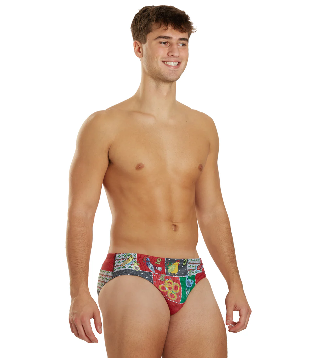 Sporti Granny Sweater 12 Days of Christmas Brief Swimsuit (26-40) - Image 4