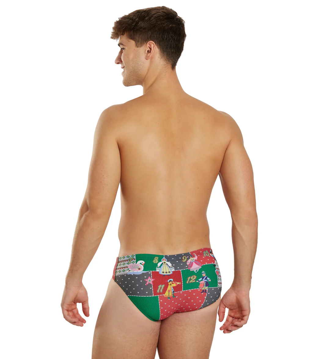 Sporti Granny Sweater 12 Days of Christmas Brief Swimsuit (26-40) - Image 5
