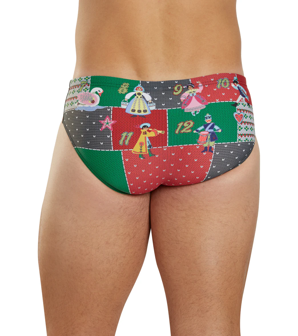 Sporti Granny Sweater 12 Days of Christmas Brief Swimsuit (26-40) - Image 9