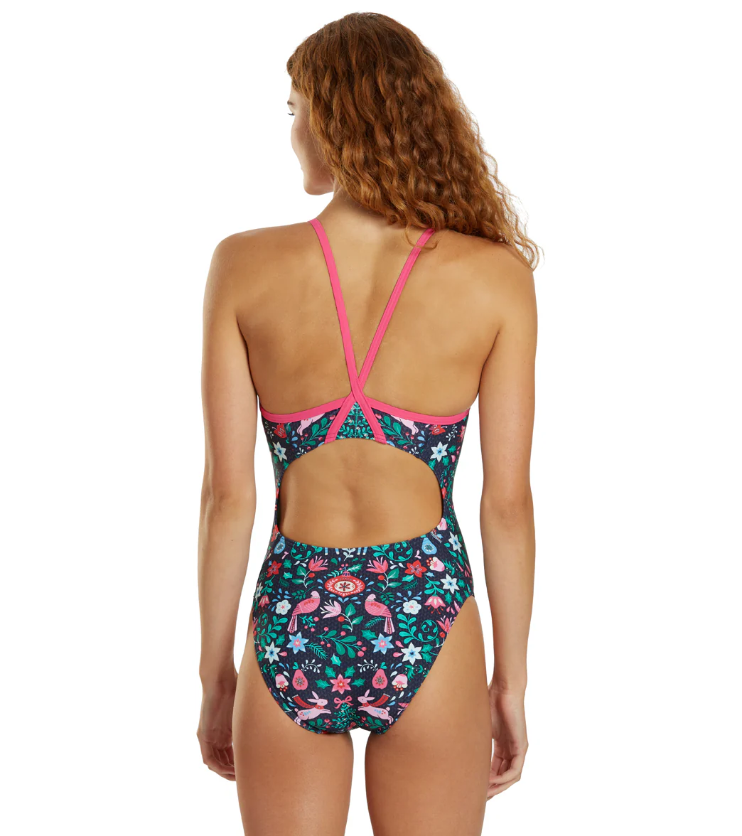Sporti Granny Sweater Folk Holiday Thin Strap One Piece Swimsuit (22-44) - Image 11
