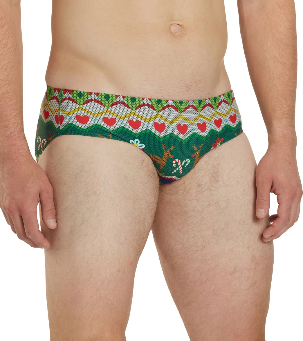 Sporti Granny Sweater Heart Reindeer Brief Swimsuit - Image 11