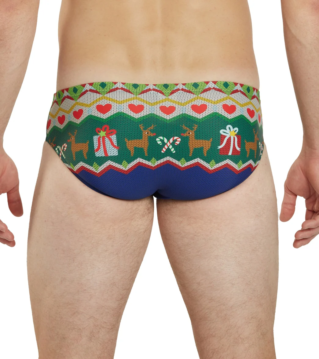 Sporti Granny Sweater Heart Reindeer Brief Swimsuit - Image 12