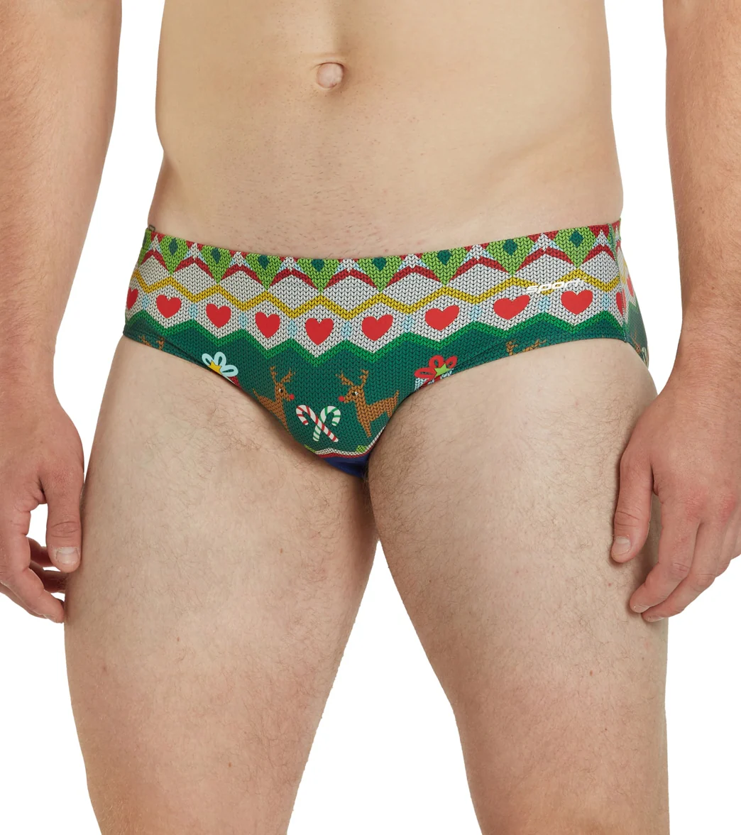 Sporti Granny Sweater Heart Reindeer Brief Swimsuit - Image 13