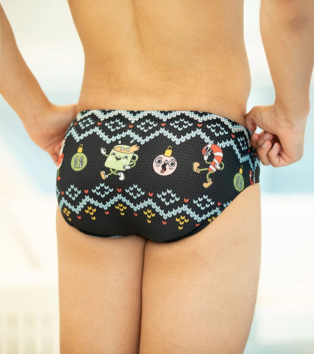 Sporti Granny Sweater Holiday Groovy Brief Swimsuit - Image 4