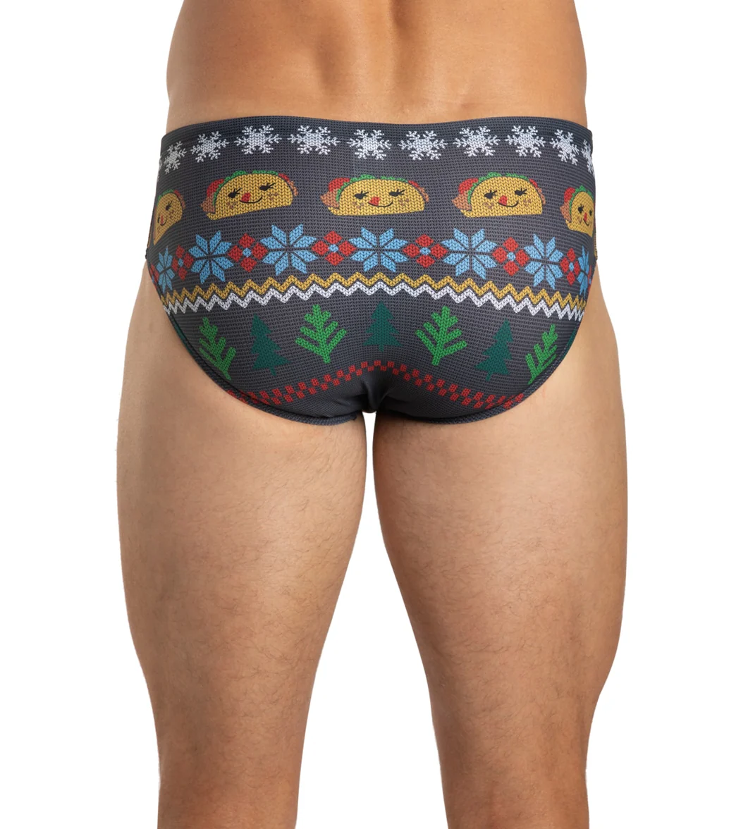 Sporti Granny Sweater Holiday Tacos Brief Swimsuit - Image 9