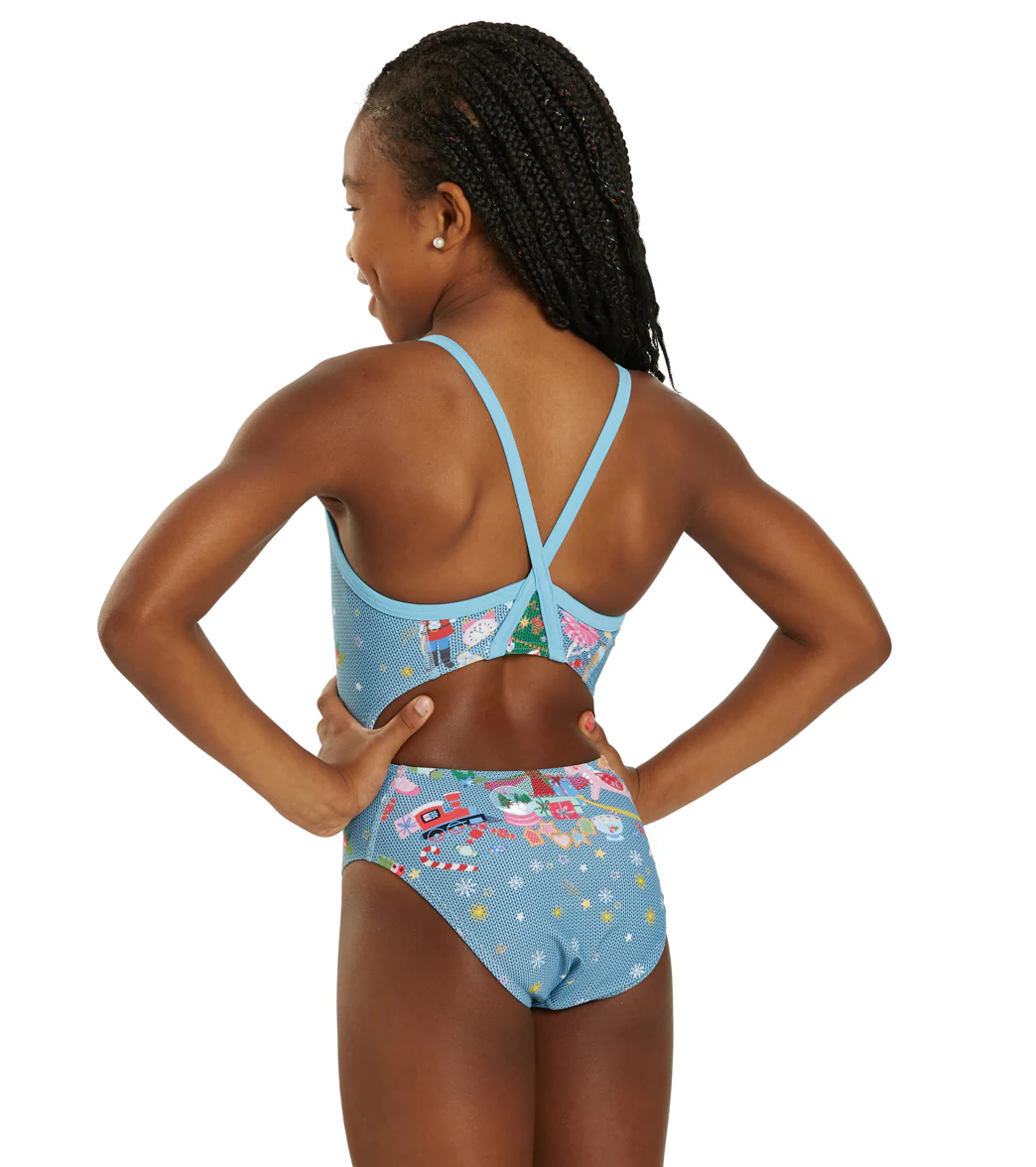 Sporti Granny Sweater Nutcracker Thin Strap One Piece Swimsuit (22-44) - Image 13