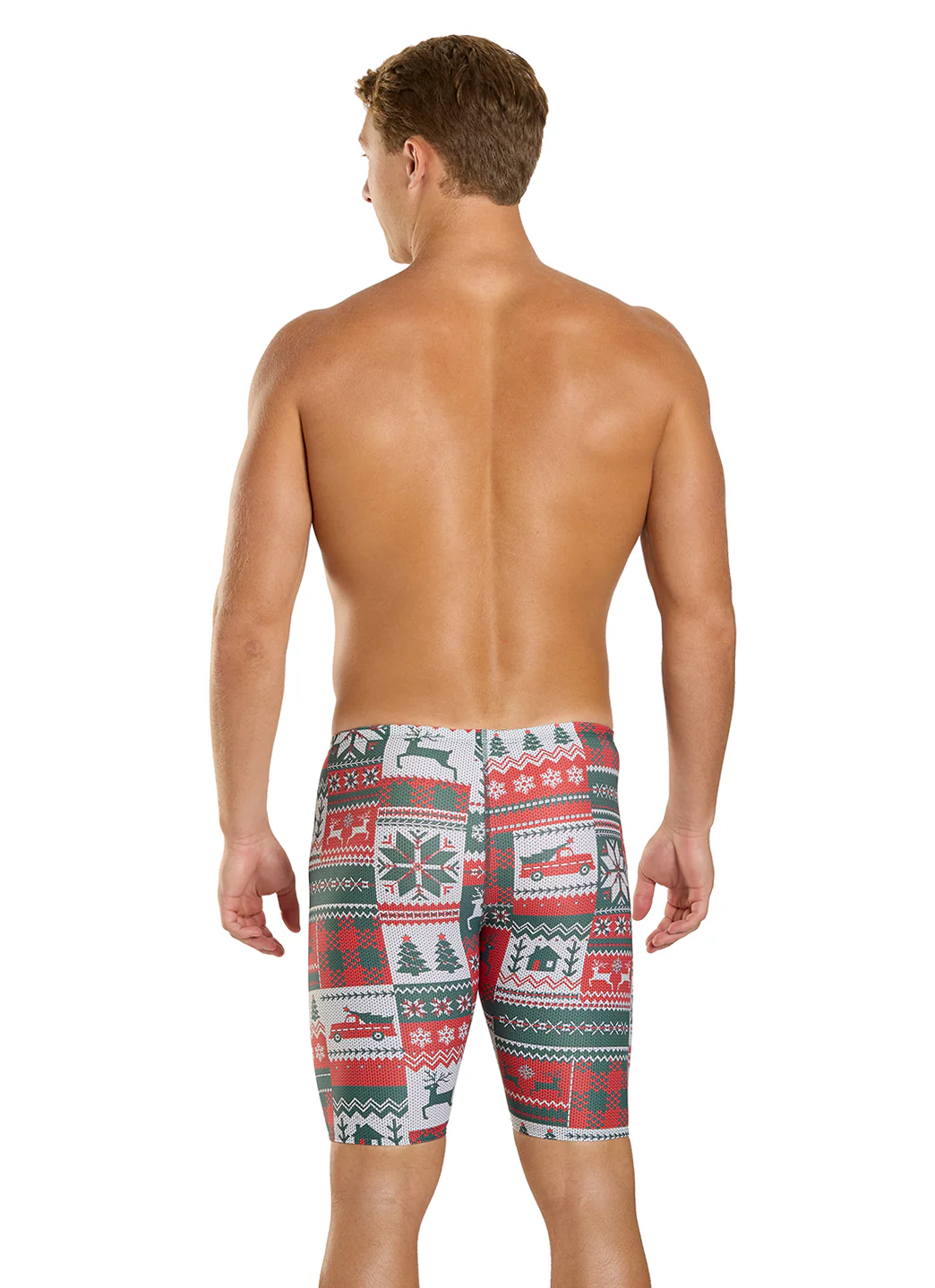 Sporti Granny Sweater Patchwork Pines Jammer Swimsuit (22-44) - Image 8