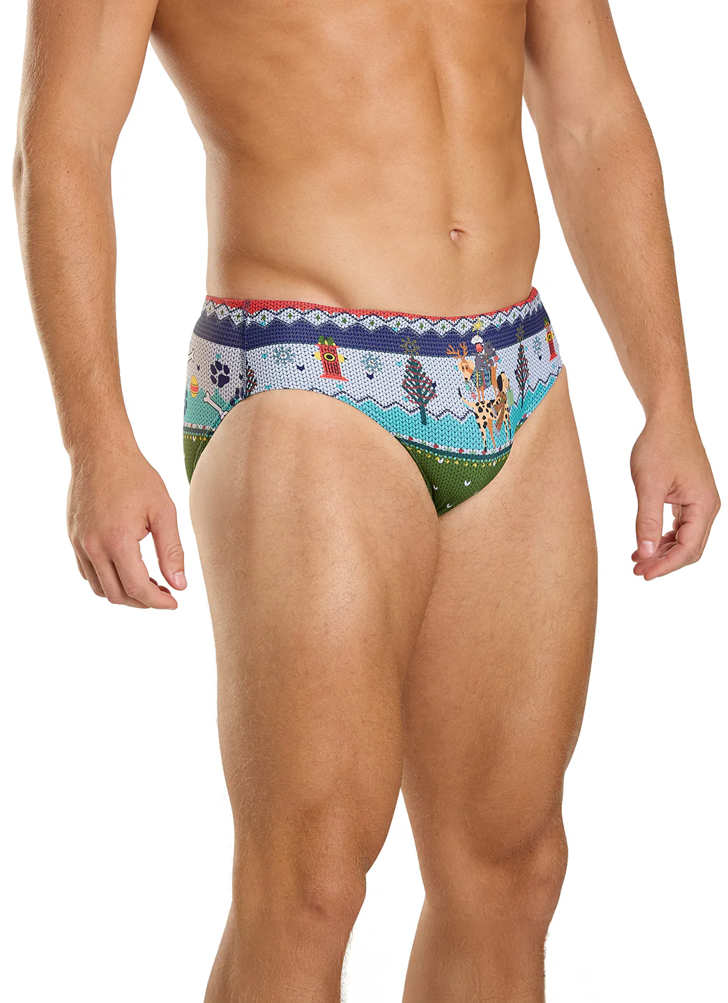 Sporti Granny Sweater Pawliday Cheer Brief Swimsuit (26-40) - Image 7