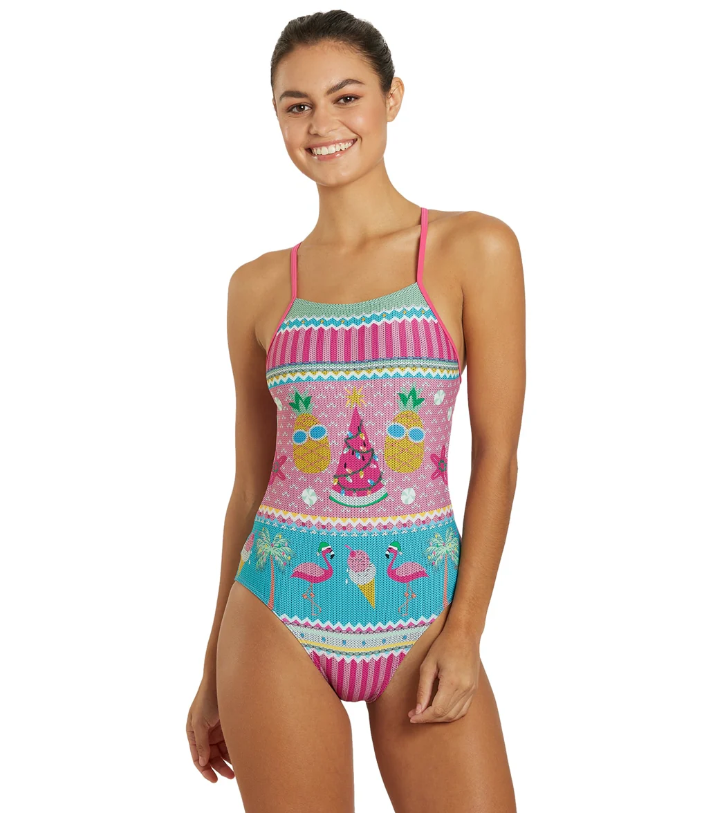 Sporti Granny Sweater Tropical Holiday Micro Back One Piece Swimsuit - Image 5