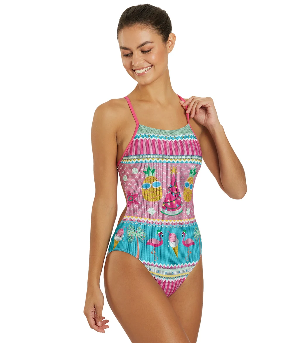 Sporti Granny Sweater Tropical Holiday Micro Back One Piece Swimsuit - Image 7