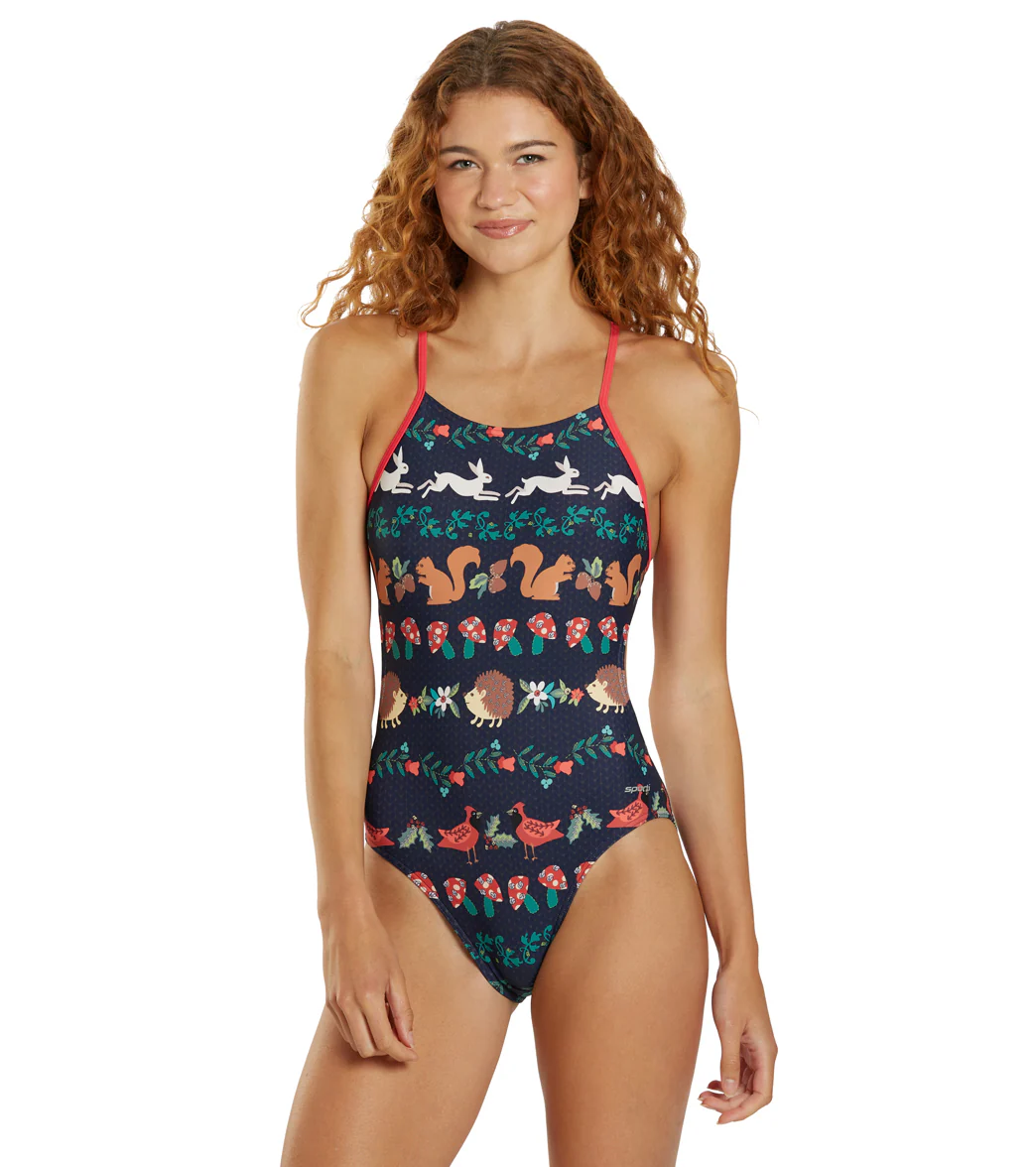 Sporti Granny Sweater Woodland Micro Back One Piece Swimsuit (26-40) - Image 5