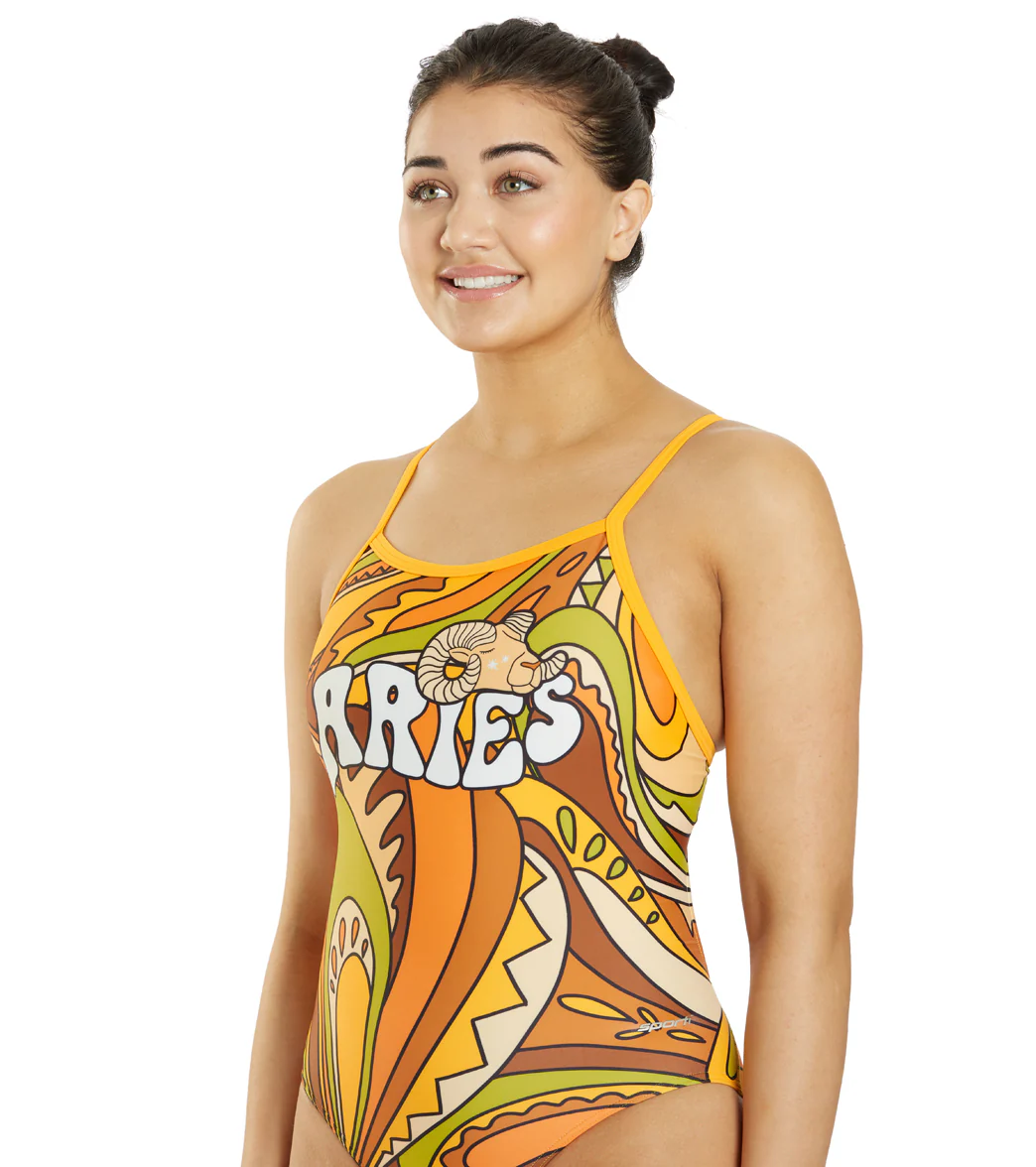Sporti Groovy Zodiac Aries Thin Strap One Piece Swimsuit (22-44) - Image 11