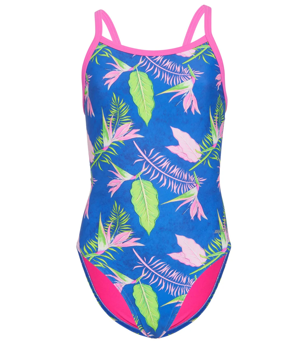 Sporti Hawaiian Thin Strap One Piece Swimsuit Youth (22-28) - Image 5