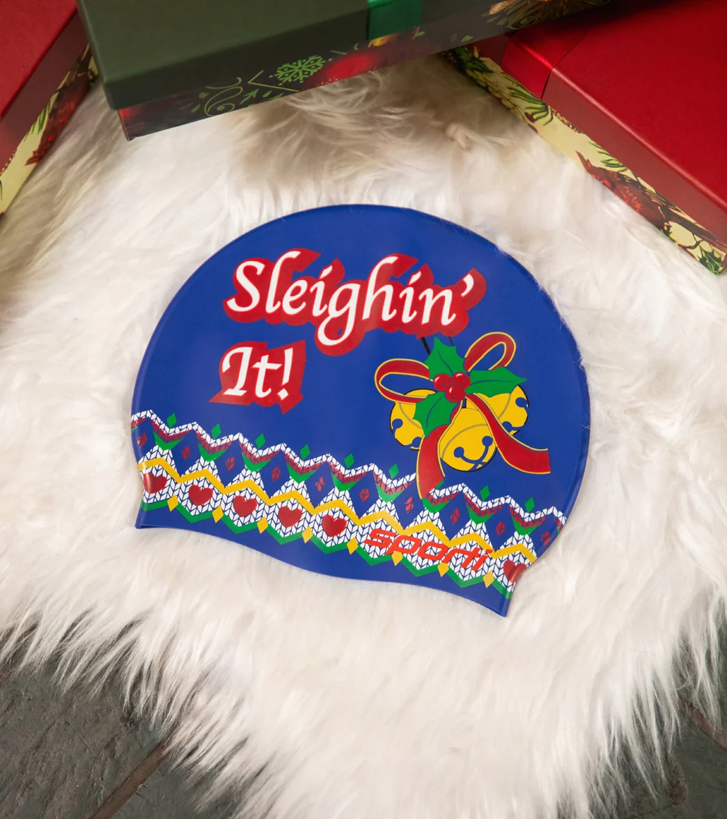 Sporti Holiday Sleighin' It Silicone Swim Cap - Image 11