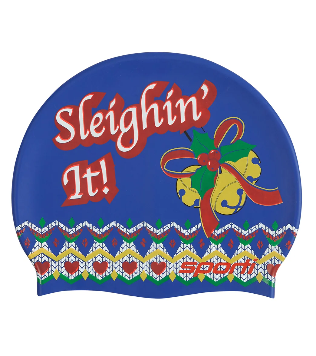 Sporti Holiday Sleighin' It Silicone Swim Cap - Image 7