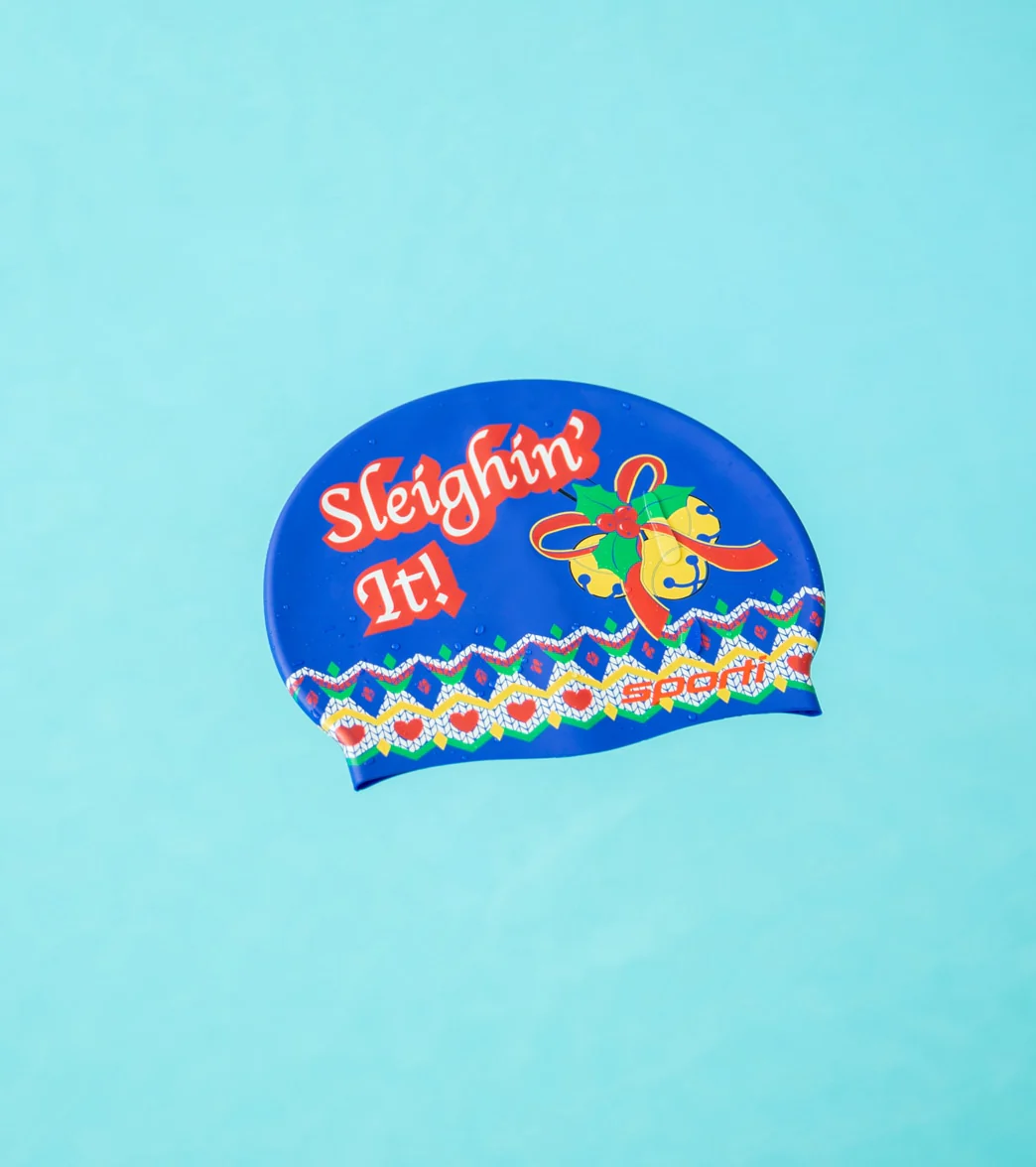 Sporti Holiday Sleighin' It Silicone Swim Cap Jr. - Image 16