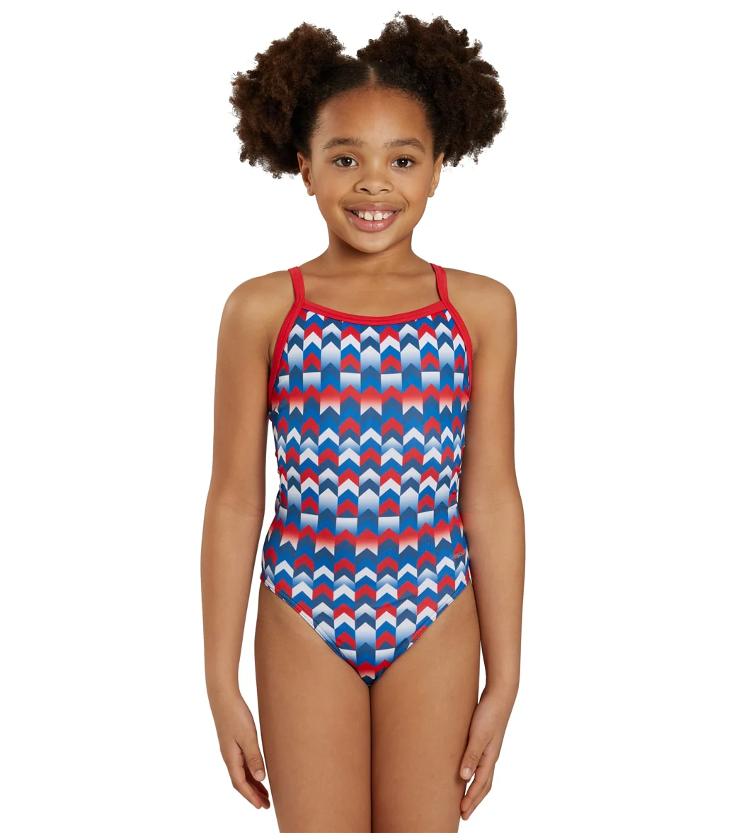 Sporti HydroLast Arrowhead Thin Strap One Piece Swimsuit (22-40) - Image 47