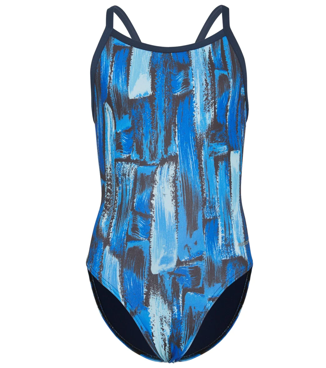 Sporti HydroLast Artsy Thin Strap One Piece Swimsuit Youth (22-28) - Image 16