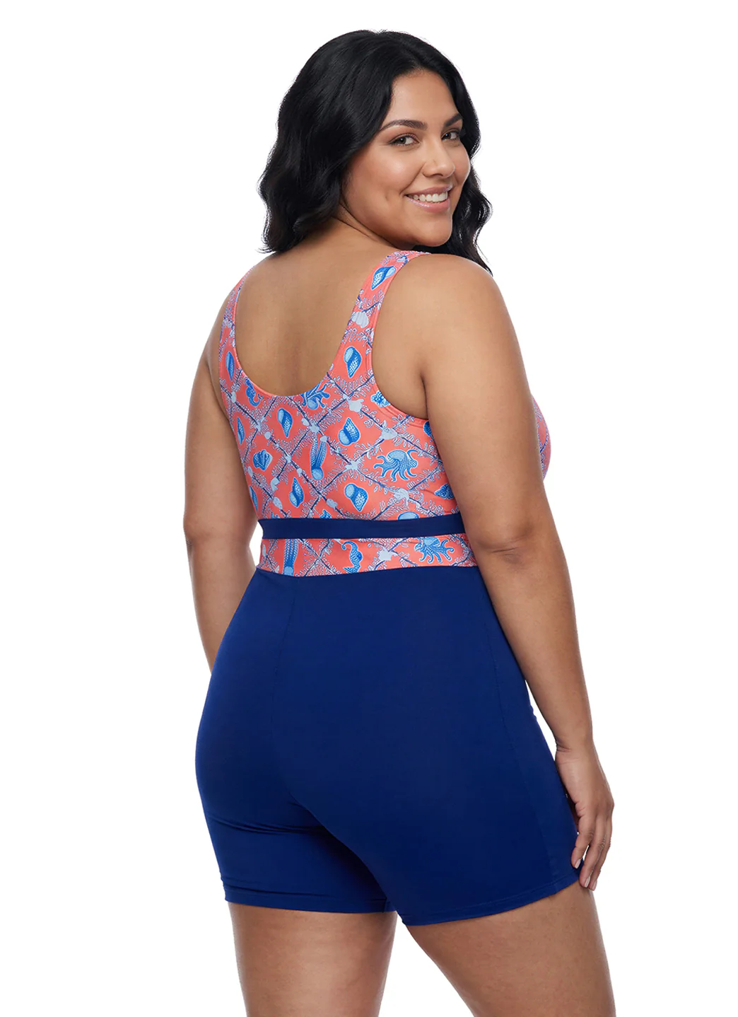 Sporti HydroLast Coastal Regatta Chlorine Resistant Scoop Back Unitard One Piece Swimsuit - Image 10