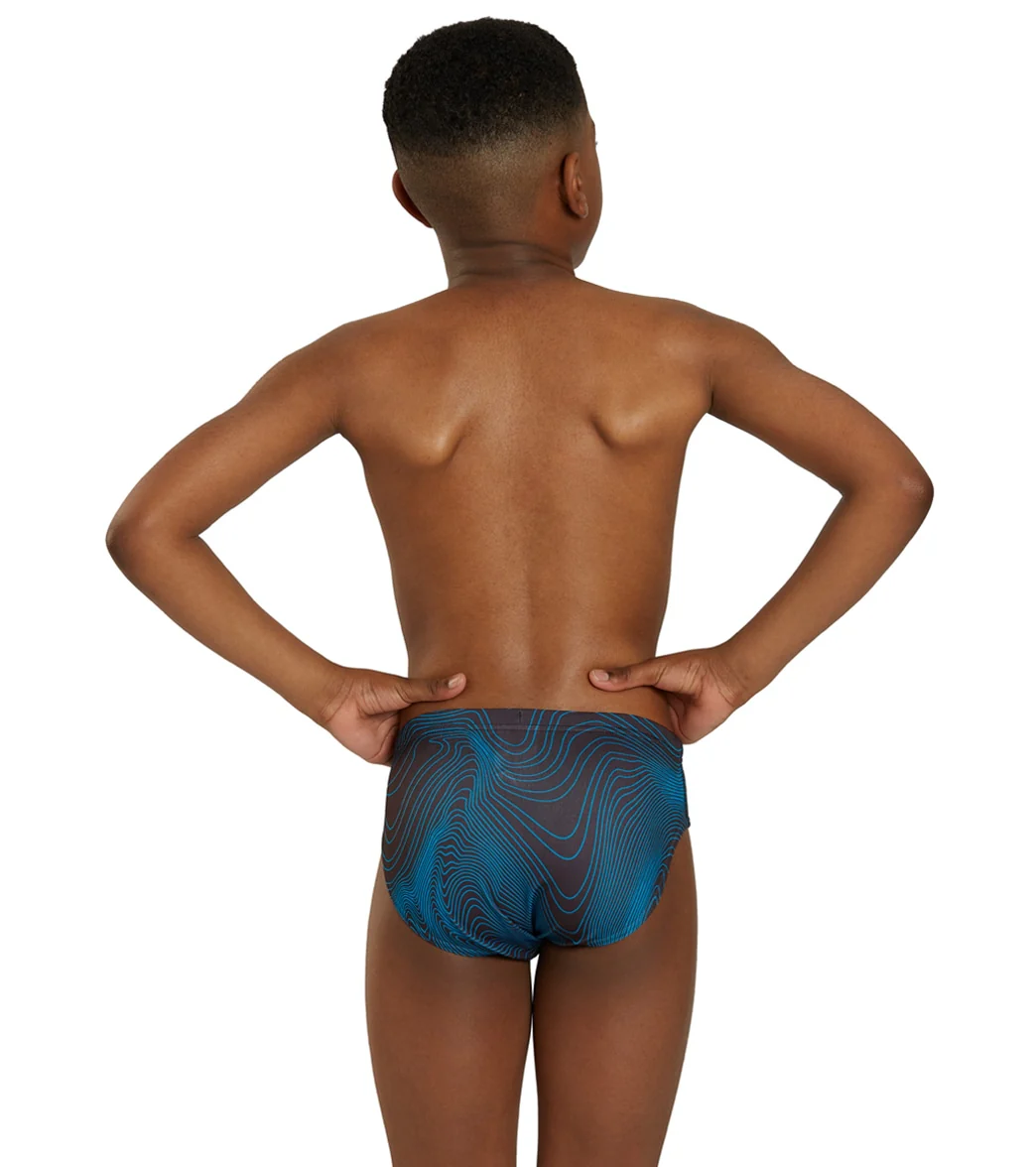 Sporti HydroLast Sonar Waves Brief Swimsuit (22-40) - Image 14