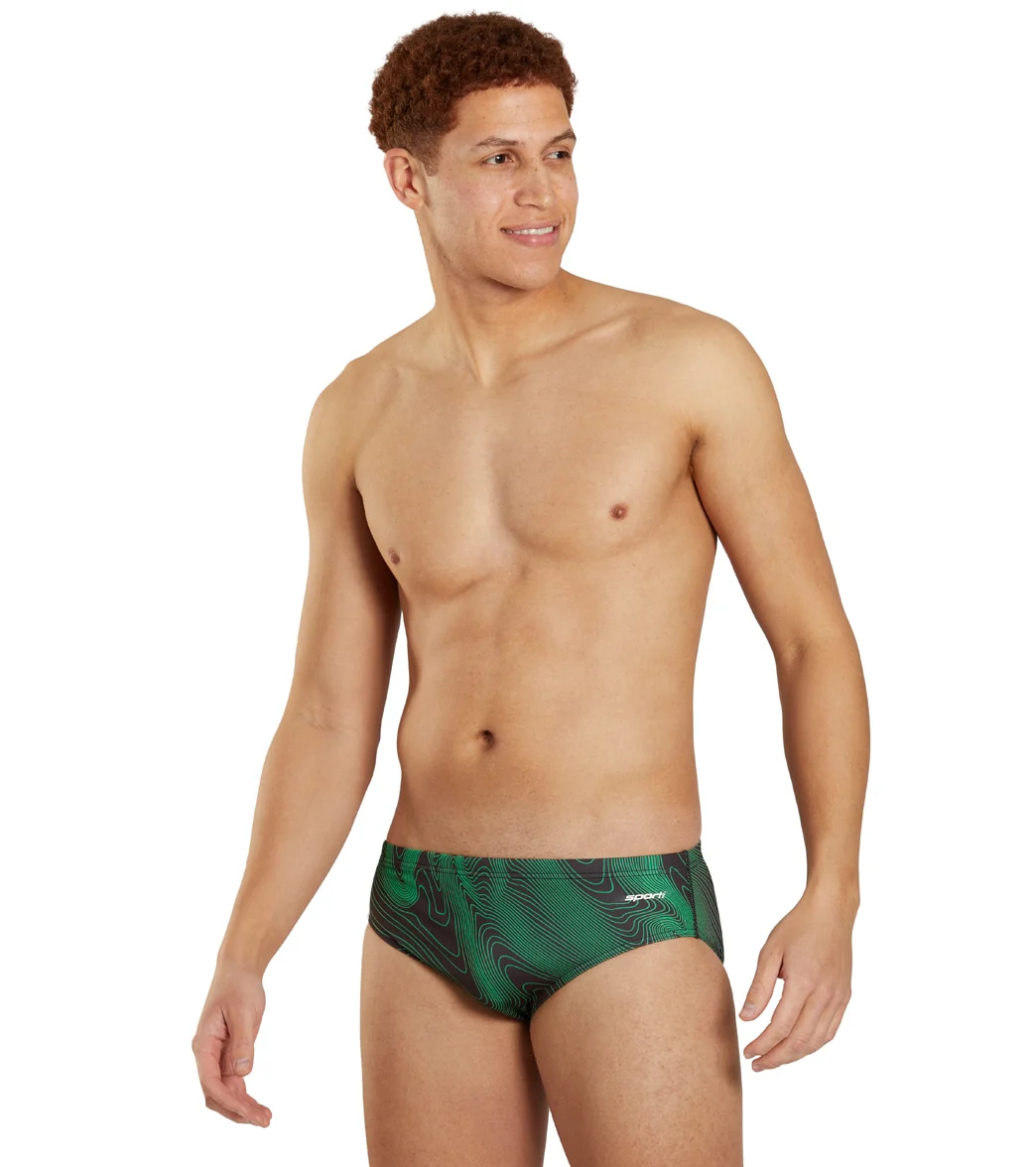 Sporti HydroLast Sonar Waves Brief Swimsuit (22-40) - Image 17
